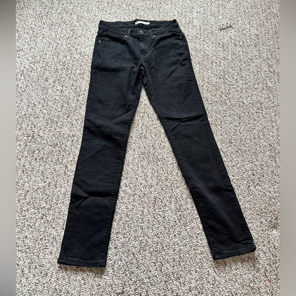 Levi’s 711 womens Skinny Jeans soft black - Picture 4 of 10